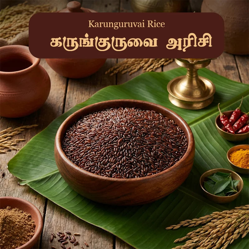 கருங்குருவை அரிசி மருத்துவ பயன்கள் & சமையல் முறைகள் (Karunguruvai Rice Benefits in Tamil)